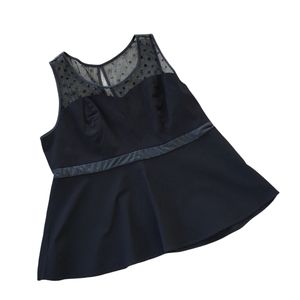 Torrid Sleeveless Black Mesh Peplum Top 3